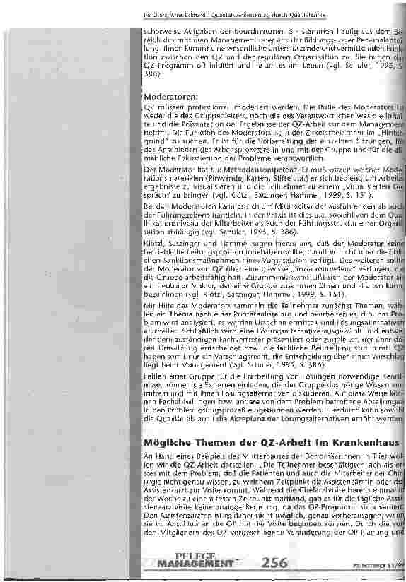 Vorschauseite 6: Qualitätsverbesserung durch Qualitätszirkel