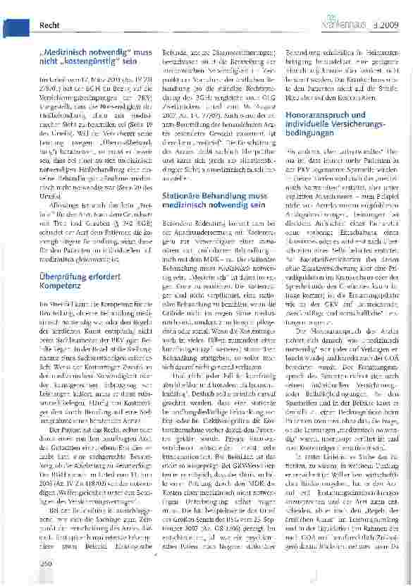 Vorschauseite 2: Medizinische NotwendigkeitWas ist notwendig, medizinisch notwendig oder ausreichend?