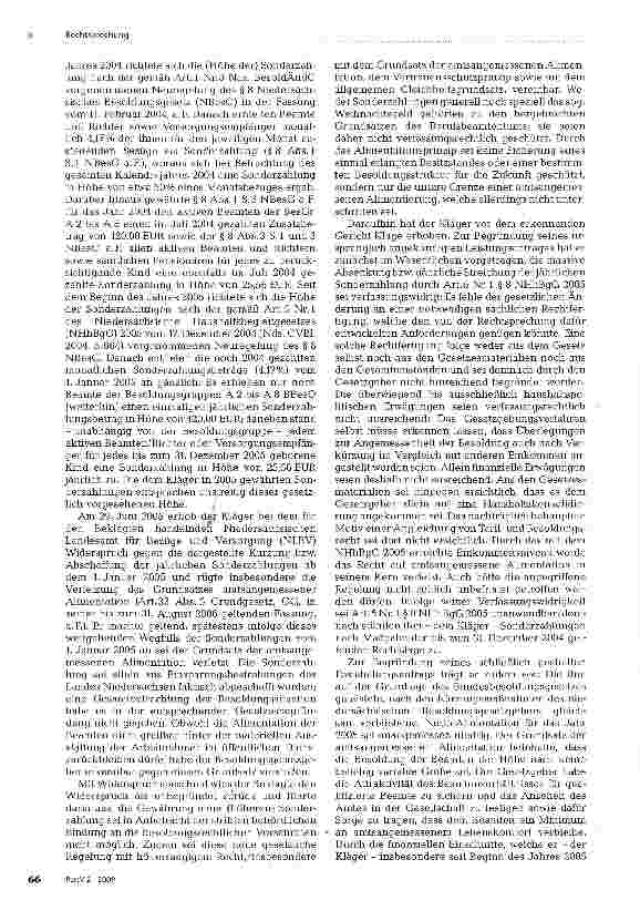 Vorschauseite 2: Verfassungswidrige Unteralimentation