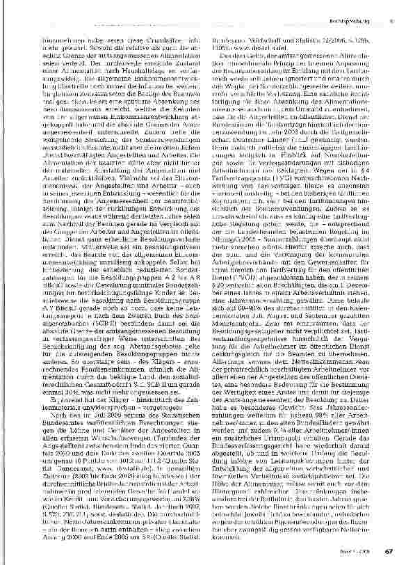 Vorschauseite 3: Verfassungswidrige Unteralimentation