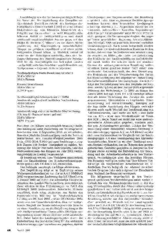 Vorschauseite 4: Verfassungswidrige Unteralimentation