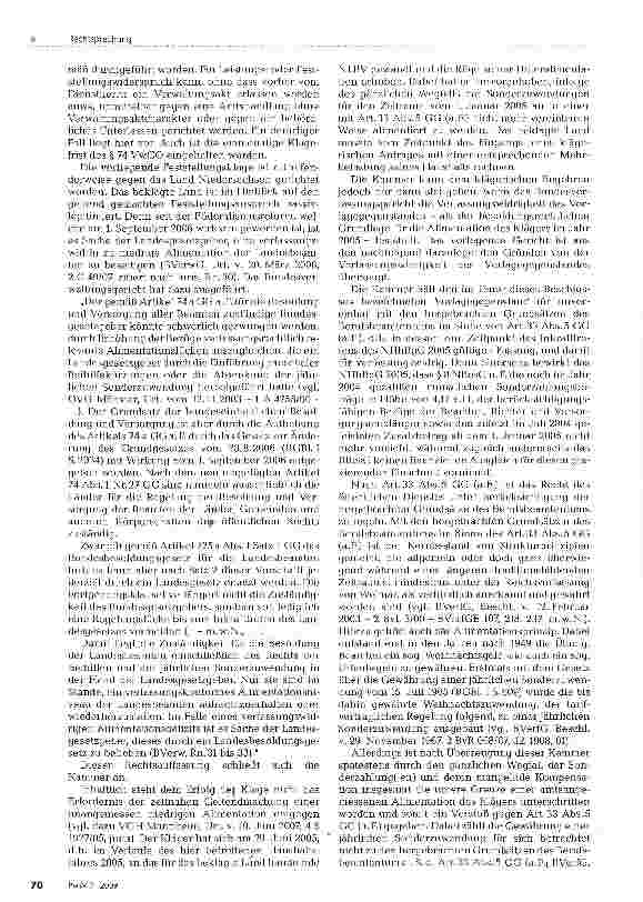 Vorschauseite 6: Verfassungswidrige Unteralimentation
