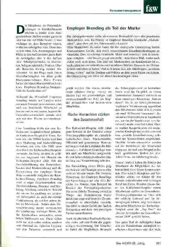 Vorschauseite 2: Mit Markenbildung gegen Fachkräftemangel
