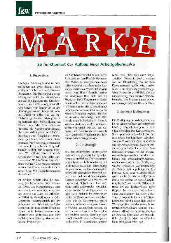 Vorschauseite 3: Mit Markenbildung gegen Fachkräftemangel