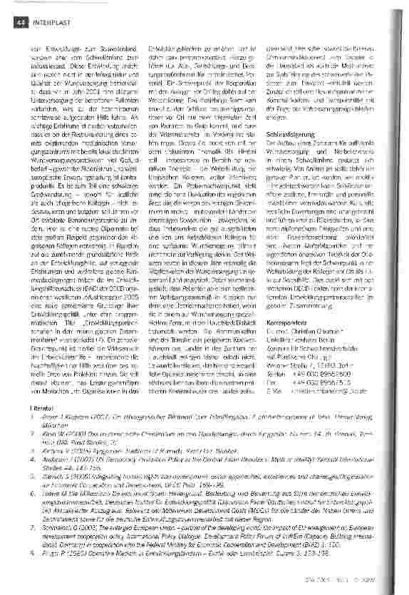 Vorschauseite 5: Wundversorgung und Narbentherapie in einem Schwellenland am Beispiel Kirgisien - Möglichkeiten und Grenzen innerhalb eines Interplast-Einsatzes