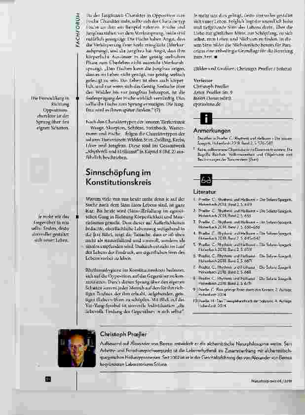 Vorschauseite 6: Rhythmik und Heilkunst: Der Konstitutionskreis