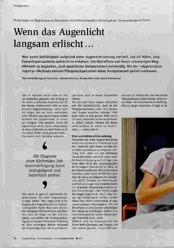 Vorschauseite 1: Wenn das Augenlicht langsam erlischt...