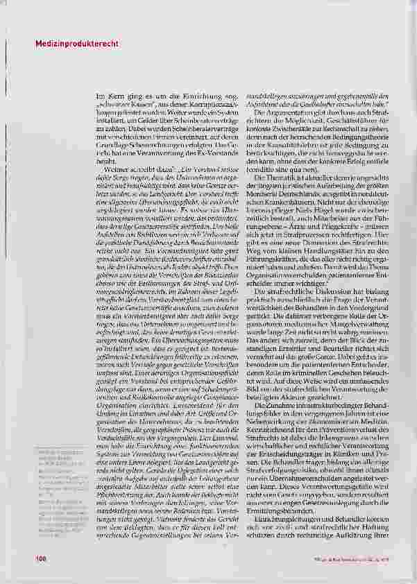 Vorschauseite 3: Die Betreiberverantwortung im neuen Medizinprodukterecht, Teil 2