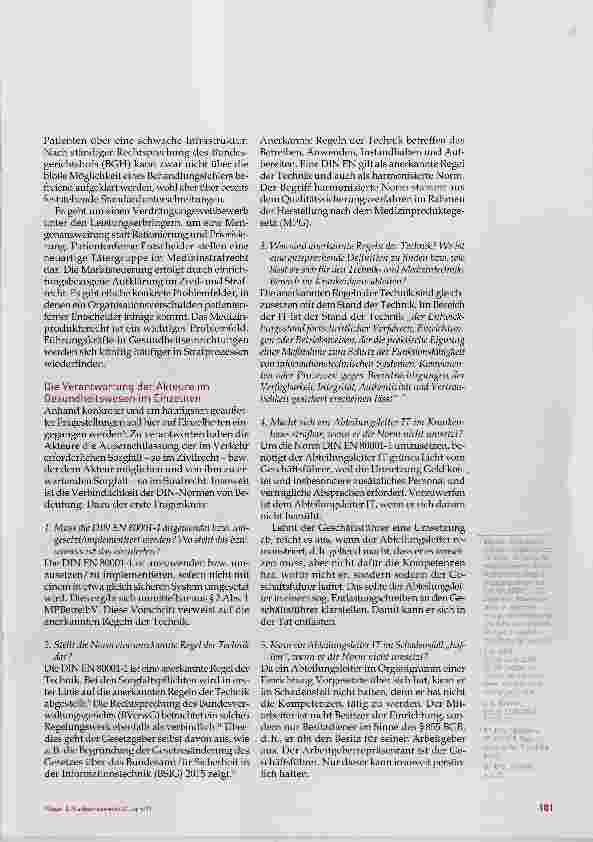 Vorschauseite 4: Die Betreiberverantwortung im neuen Medizinprodukterecht, Teil 2