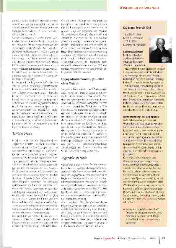 Vorschauseite 4: Ist Logopädie eine Praxis?