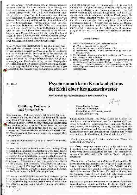 Vorschauseite 4: Die Hospizbewegung Abschlußarbeit des Fachstudienjahres in der Stationsführung