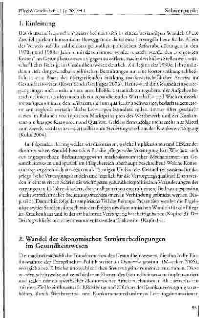 Vorschauseite 2: „Das sind bloß manchmal die fünf Minuten, die fehlen. Pflege zwischen Kostendruck, Gewinninteressen und Qualitätsstandards