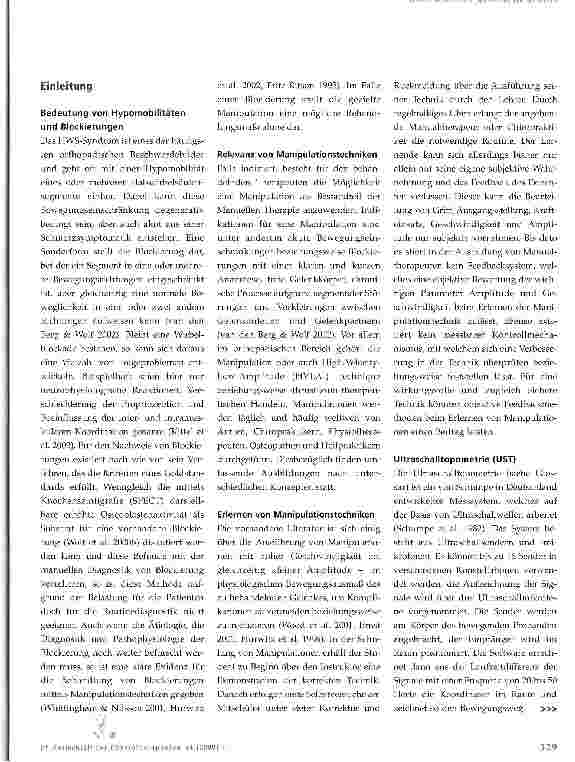 Vorschauseite 2: Die Ultraschalltopometrie als Feedbackmethode beim Erlernen von Manipulationstechniken