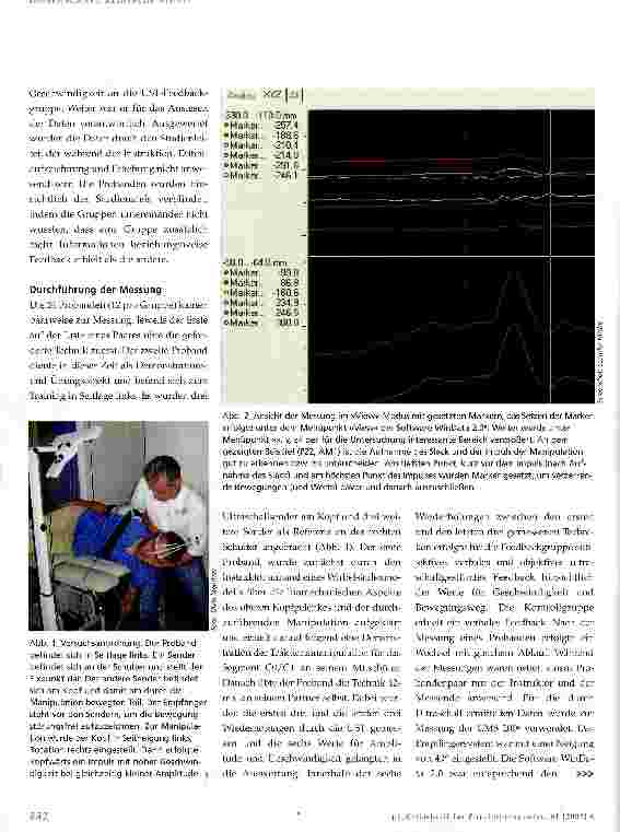 Vorschauseite 4: Die Ultraschalltopometrie als Feedbackmethode beim Erlernen von Manipulationstechniken