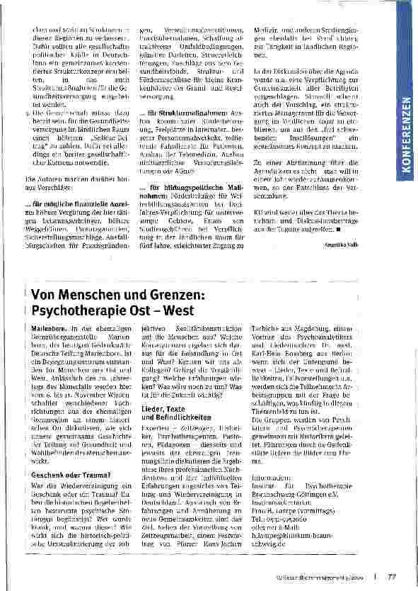 Vorschauseite 3: Die Versorgungslücke wird größer