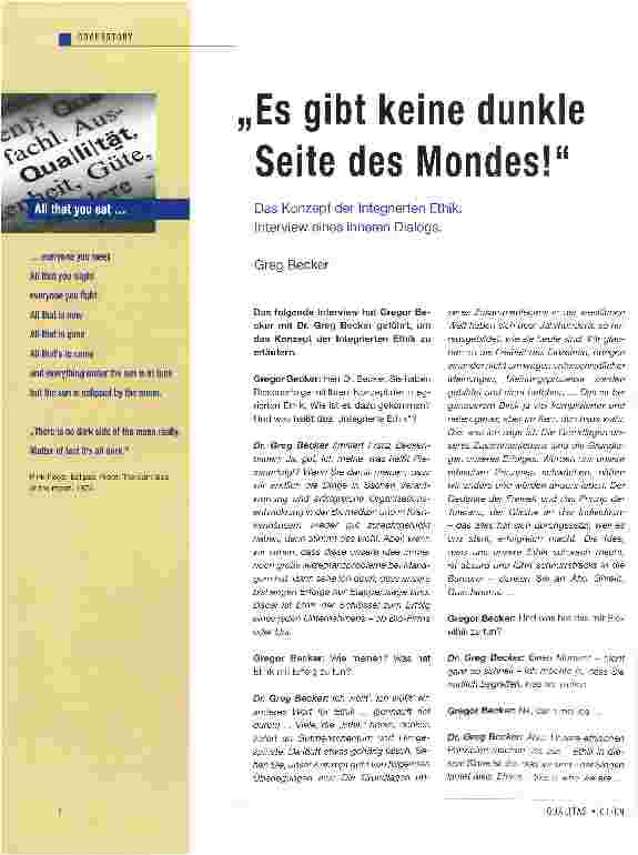 Vorschauseite 1: „Es gibt keine dunkle Seite des Mondes!