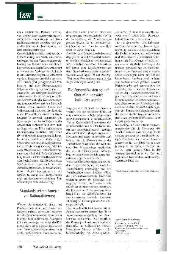 Vorschauseite 4: Den Krankenhaus-Erfolg ermitteln und steuernInterne Verrechnungspreise können gewinnbringend eingesetzt werden