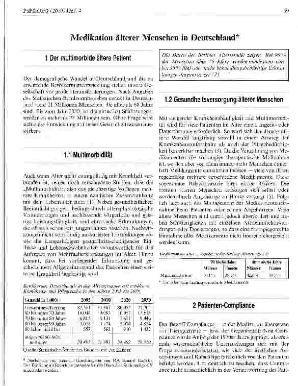 Vorschauseite 1: Medikation älterer Menschen in Deutschland