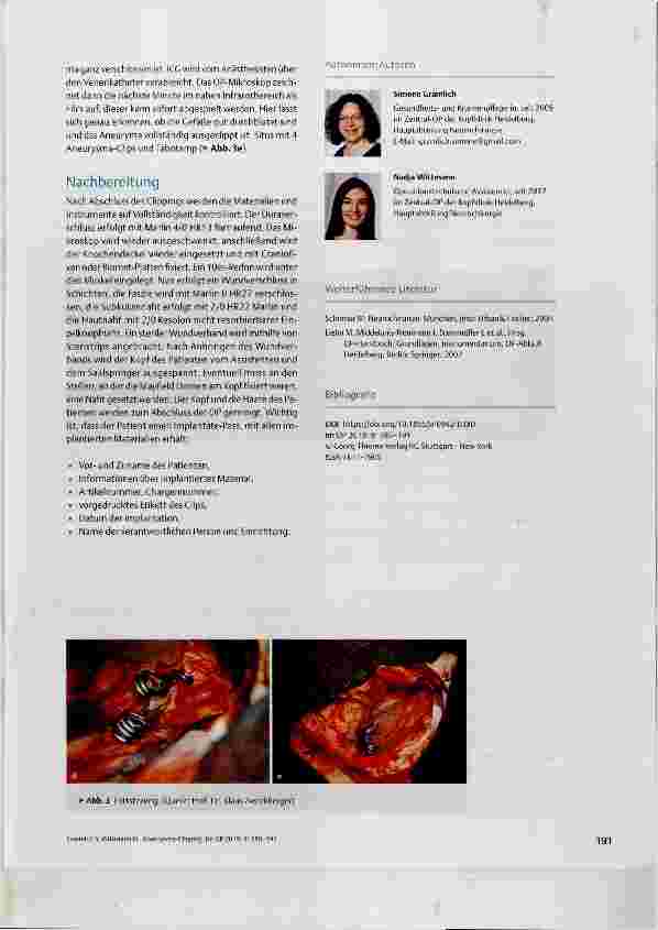 Vorschauseite 6: Aneurysma-Clipping