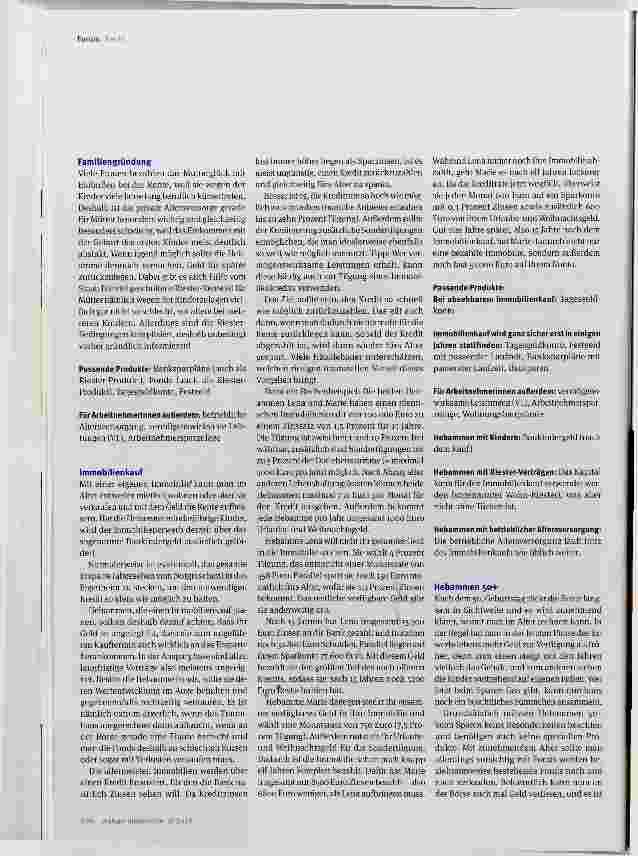 Vorschauseite 3: Rechtsforum Sparen für später