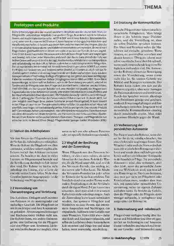 Vorschauseite 2: Pflegeroboter aus ethischer Sicht