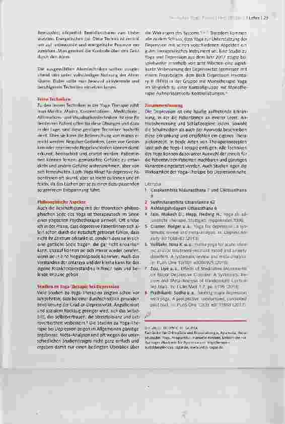 Vorschauseite 4: Therapeutischer Yoga bei Depression