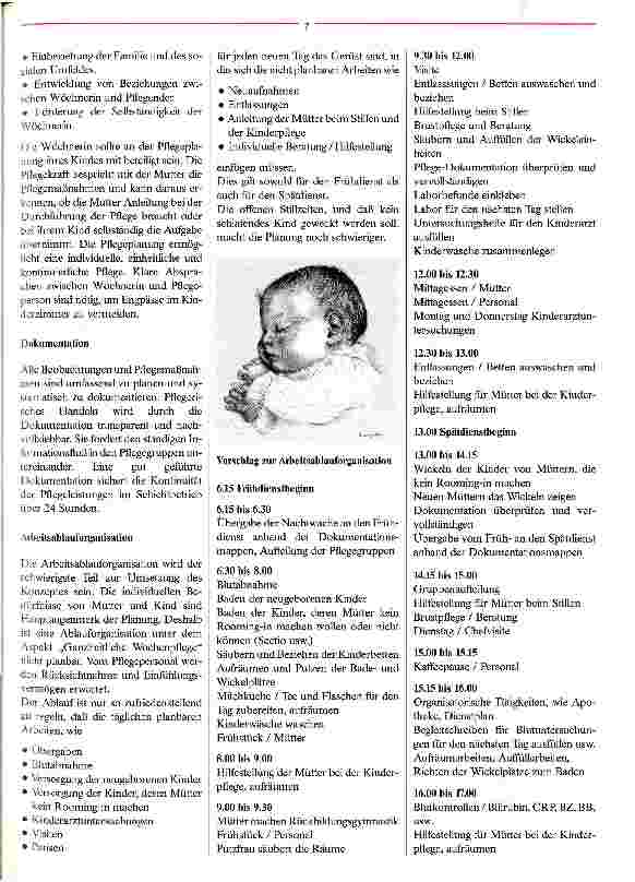 Vorschauseite 2: Ganzheitliche Wochenpflege Ein verändertes Verständnis tut not