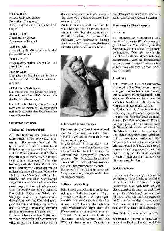 Vorschauseite 3: Ganzheitliche Wochenpflege Ein verändertes Verständnis tut not