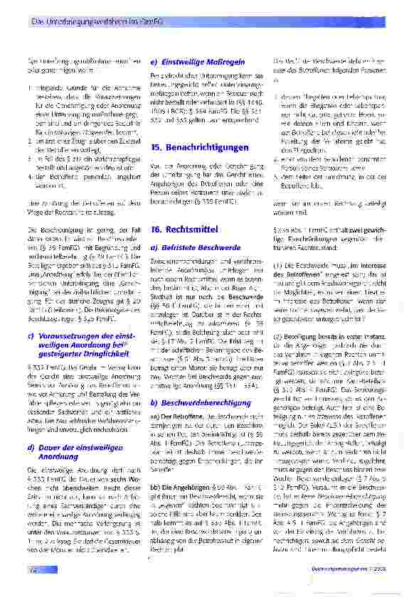 Vorschauseite 6: Das Unterbringungsverfahren im FamFG