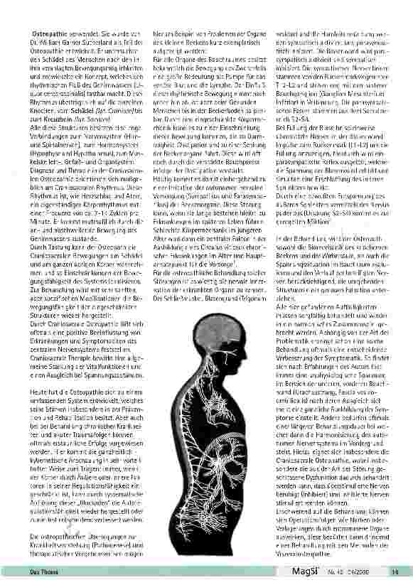 Vorschauseite 3: Osteopathie - Behandlung für den ganzen Menschen