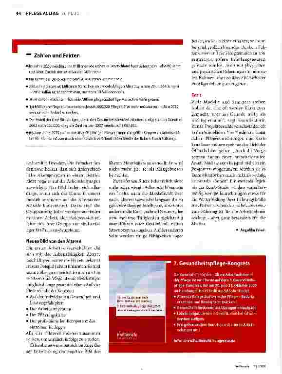 Vorschauseite 3: Nie zu alt zum Pflegen?