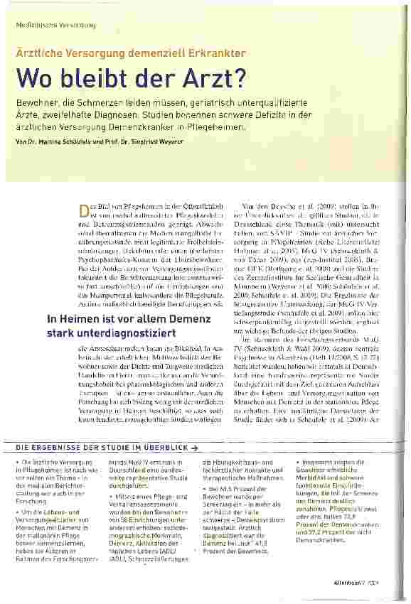 Vorschauseite 1: Wo bleibt der Arzt?