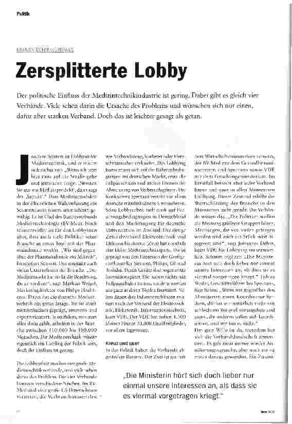 Vorschauseite 1: Zersplitterte Lobby