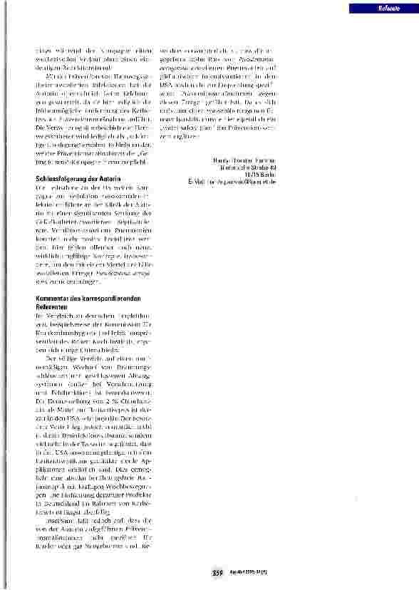 Vorschauseite 2: Nosokomiale Infektionen in der PädiatrieWelche Präventionsmaßnahmen werden derzeit in den USA empfohlen?
