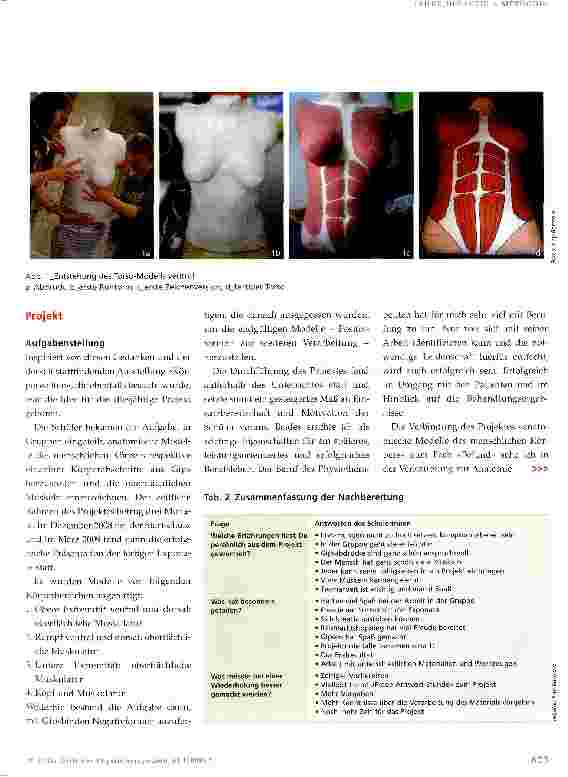Vorschauseite 2: »Anatomische Modelle« der Erstsemester