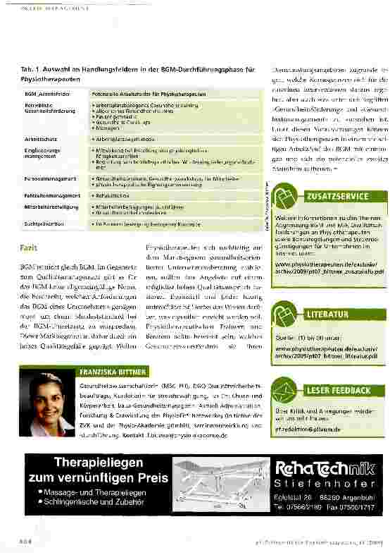 Vorschauseite 5: Betriebliches Gesundheitsmanagement