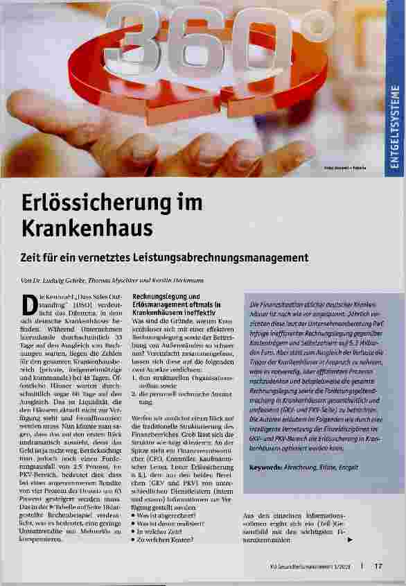 Vorschauseite 1: Erlössicherung im Krankenhaus