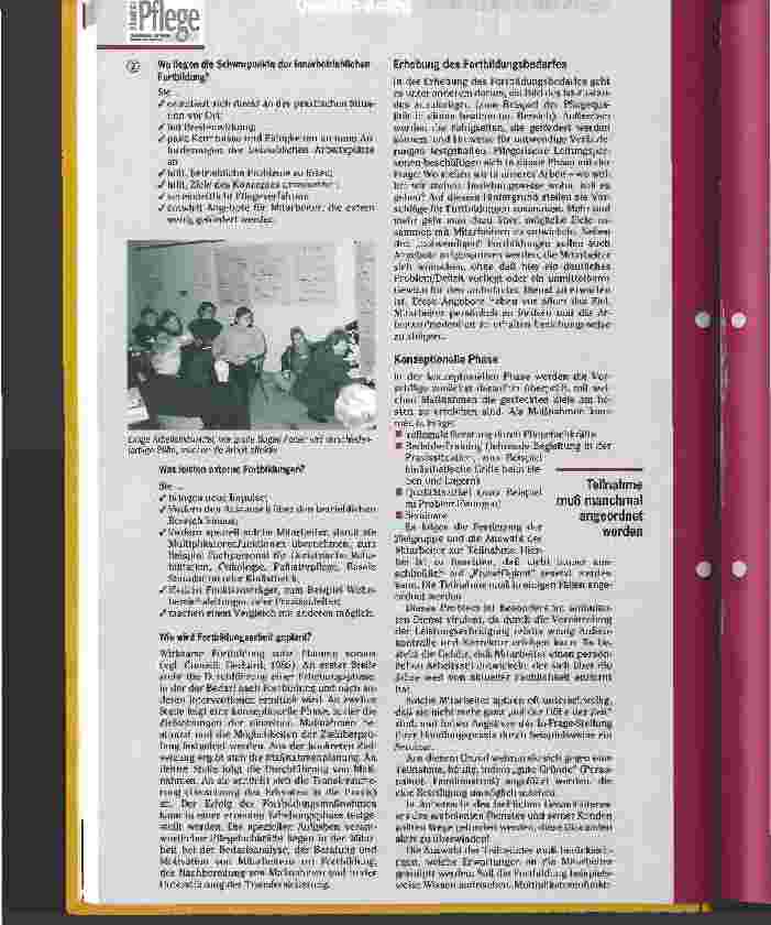 Vorschauseite 2: Pflegepraktische Fortbildung für die Häusliche Pflege Teil 1 : Betriebliche Bildungsarbeit und theoriegeleitetes Arbeiten im Team