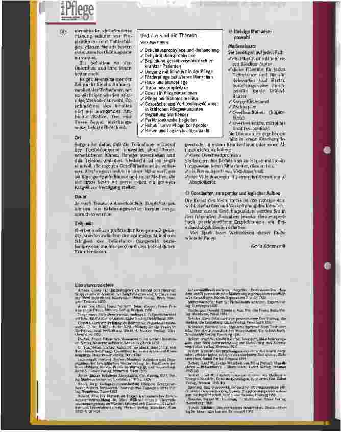 Vorschauseite 4: Pflegepraktische Fortbildung für die Häusliche Pflege Teil 1 : Betriebliche Bildungsarbeit und theoriegeleitetes Arbeiten im Team