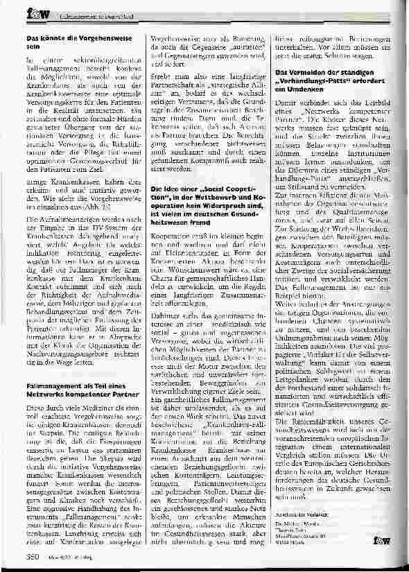 Vorschauseite 4: Fallmanagement in Deutschland
