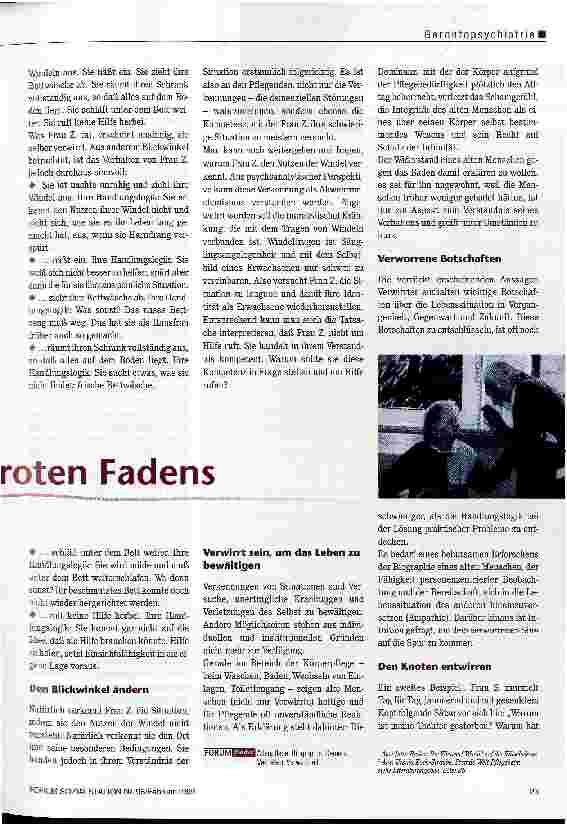 Vorschauseite 2: Der Verlust des roten Fadens Verwirrtheit als Antwort auf unbewältigte Lebenssituationen