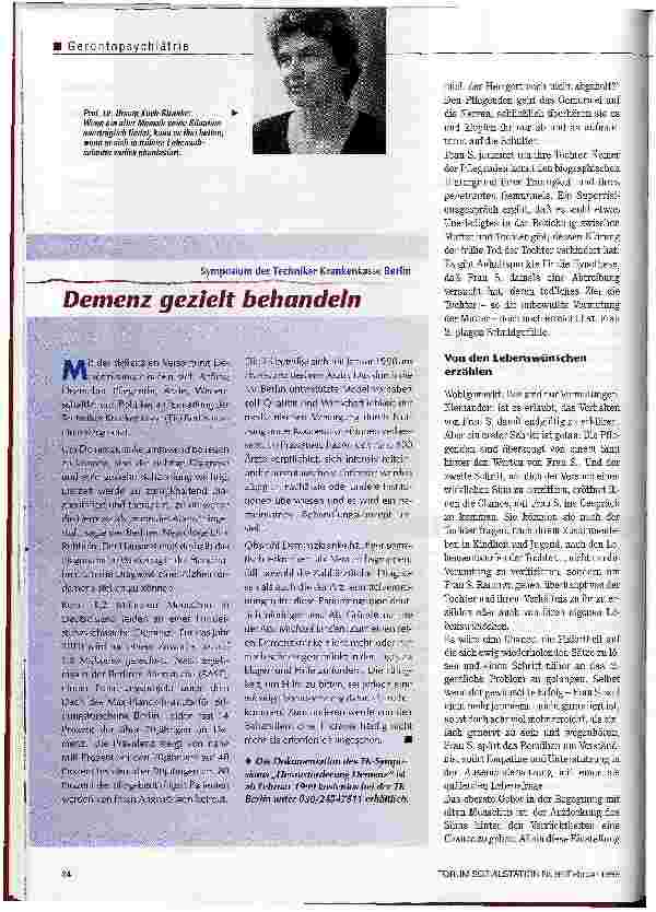 Vorschauseite 3: Der Verlust des roten Fadens Verwirrtheit als Antwort auf unbewältigte Lebenssituationen