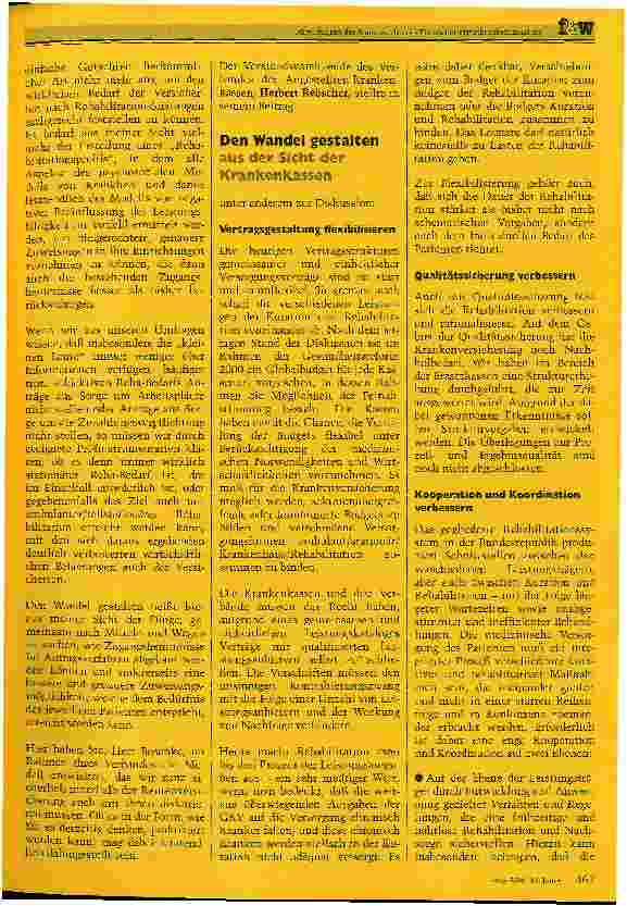Vorschauseite 3: Seminartag für Akutkrankenanstalten und für Vorsorgeund Rehakliniken 1999