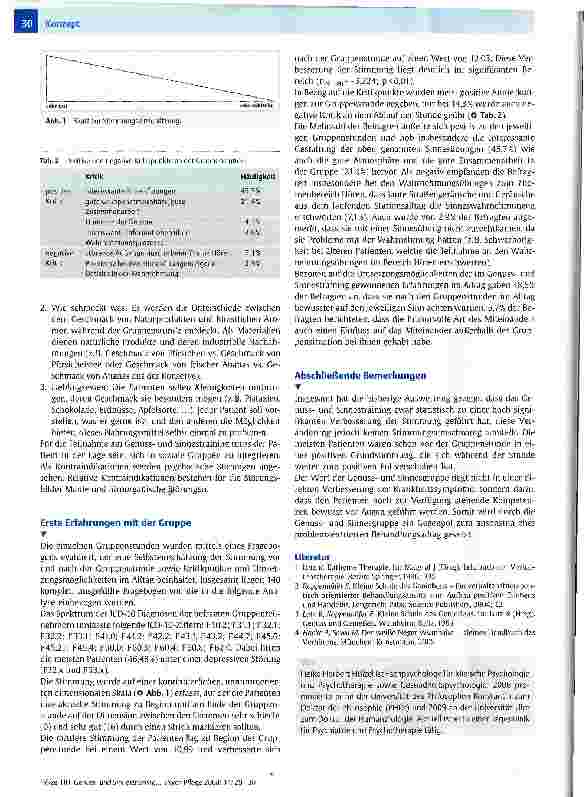 Vorschauseite 3: Genussund Sinnestraining in der (teil)stationären psychiatrischen Behandlung
