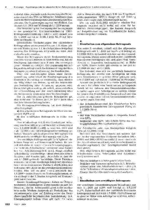 Vorschauseite 2: Auswirkungen der bundeseinheitlichen Beitragssätze in der gesetzlichen Krankenversicherung