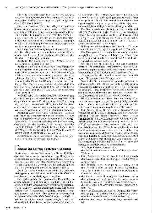Vorschauseite 4: Auswirkungen der bundeseinheitlichen Beitragssätze in der gesetzlichen Krankenversicherung