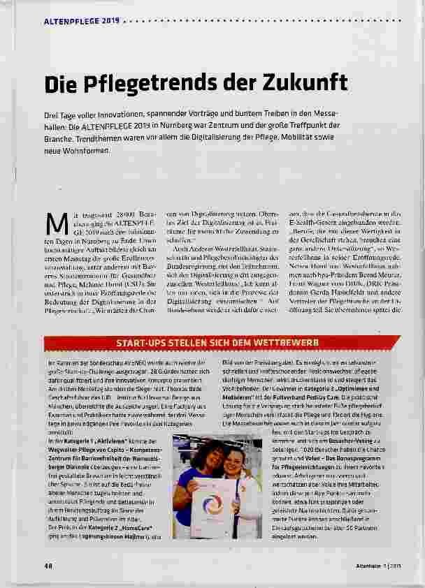 Vorschauseite 1: Die Pflegetrends der Zukunft