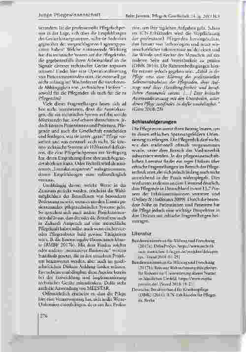 Vorschauseite 2: Junge Pflegewissenschaft