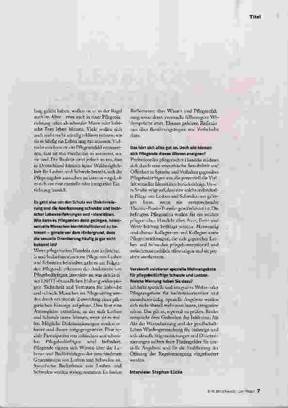 Vorschauseite 4: ES BESTEHT DAS BEDÜRFNIS NACH SICHERHEIT, SCHUTZ UND DISKRIMINIERUNGSFREIHEIT