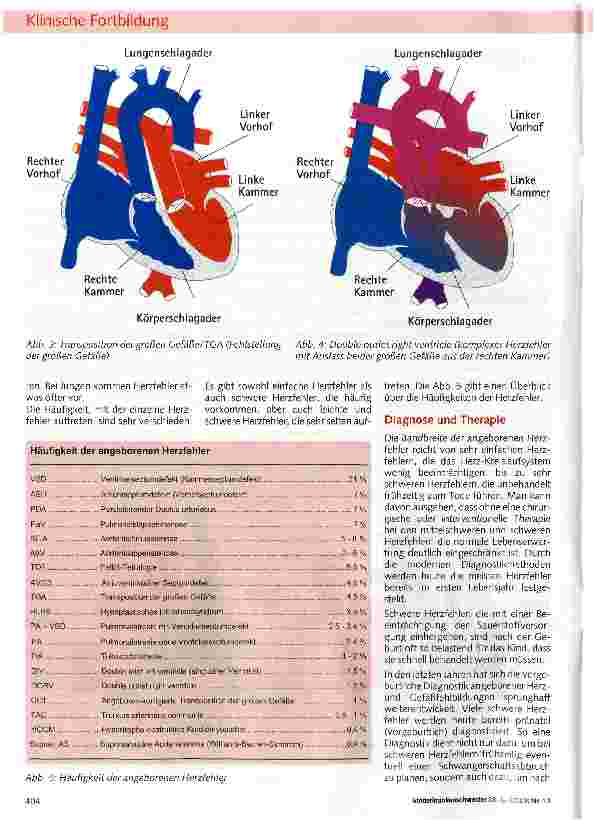 Vorschauseite 2: Angeborene Herzfehler